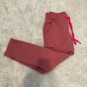 Figs Mauve S Petite Skinny Scrub Pant